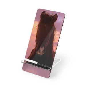 Horse Sunset Mobile Phone Stand — Foldable Smartphone Display Stand
