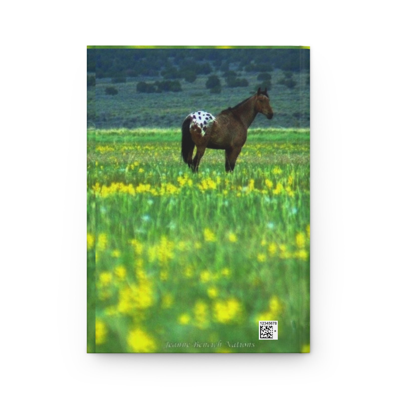 Wild Appaloosa in Wild Flowers Hardcover Journal — Nevada Horse Notebook - Image 2