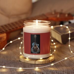 Guitar Smoke Soy Candle — 9oz Scented Jar for Music Lovers